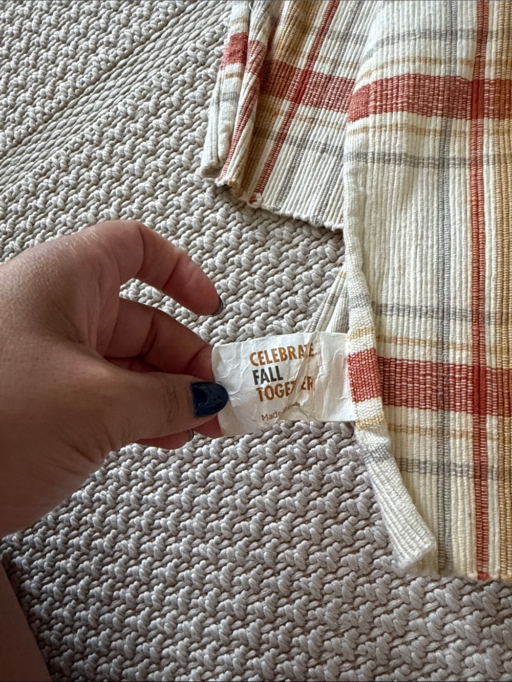 Fall plaid placemats - Picture 2 of 3